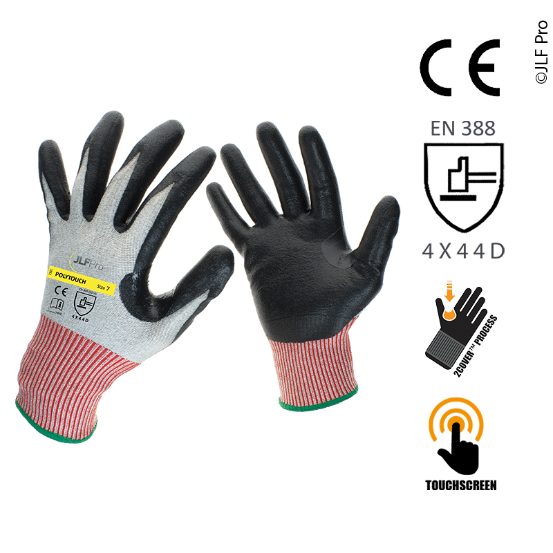 JLF Pro - Gant tactile Polytouch (ref2301) protection contre coupure