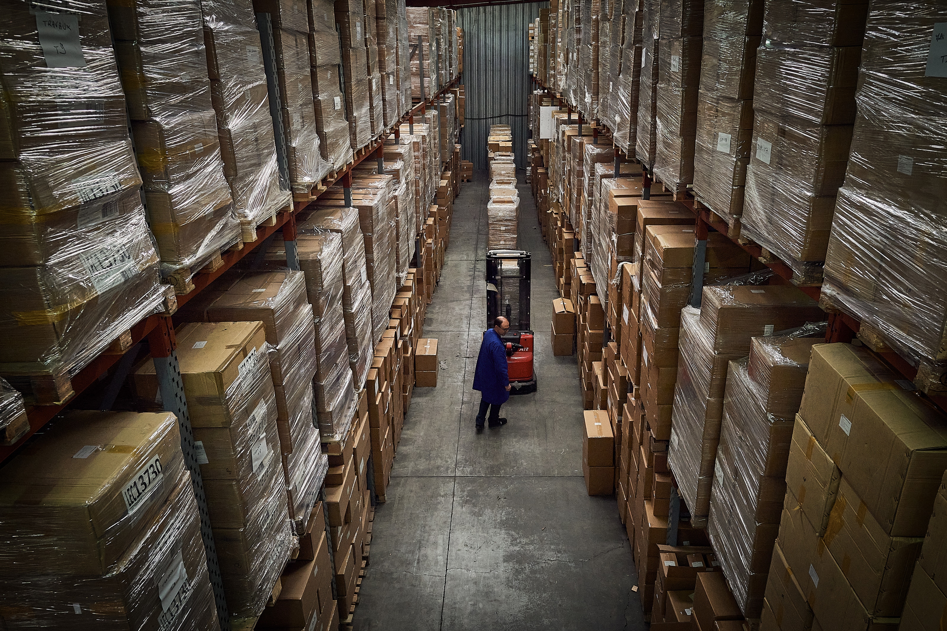Photo de stockage dans notre usine en Seine et Marne