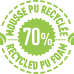 picto mousse PU 70% recyclée